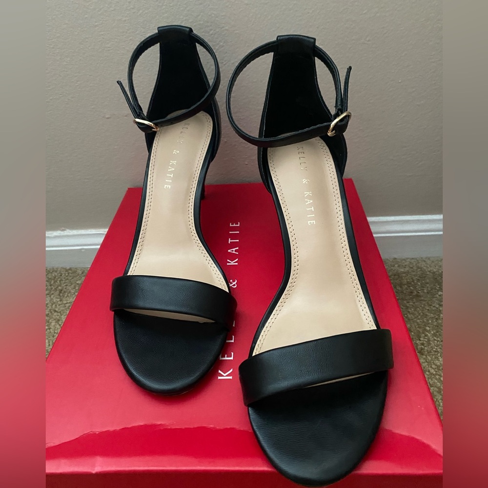 Women’s Kelly & Katie Black Dress Heels / Sandals Size 7.5M - Picture 5 of 9